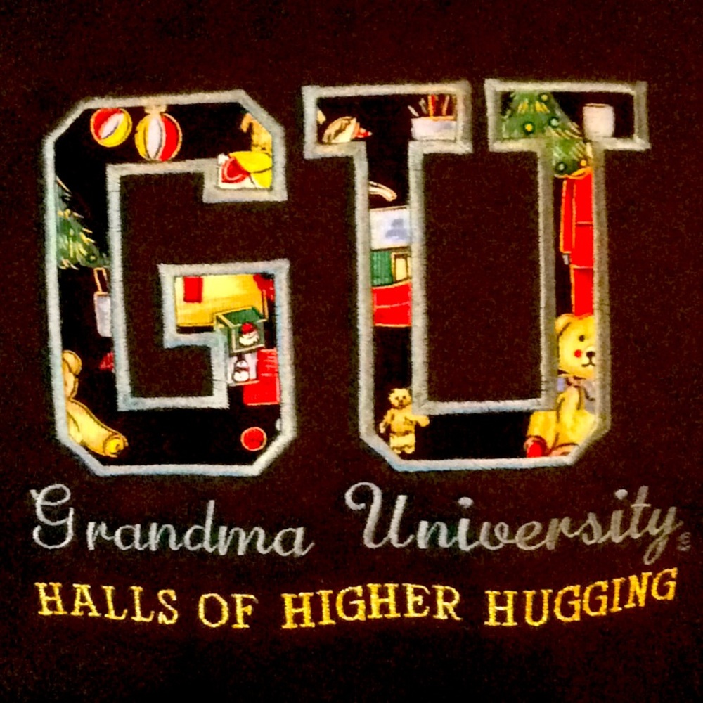 Christmas Grandma University Sweatshirt W/Collar